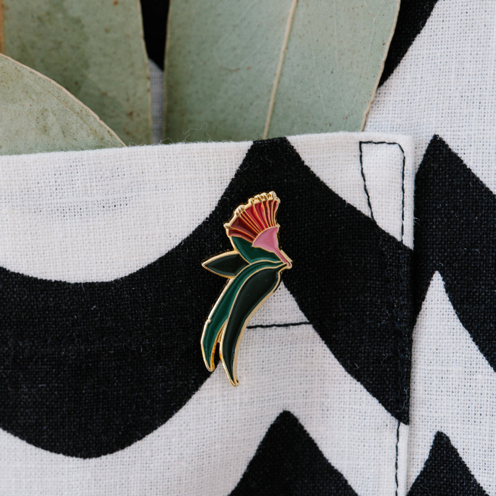 Flowering gum enamel pin