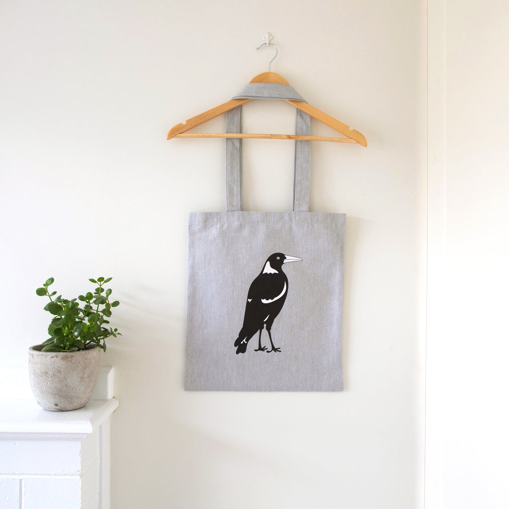 Magpie Tote Bag Australian Bird