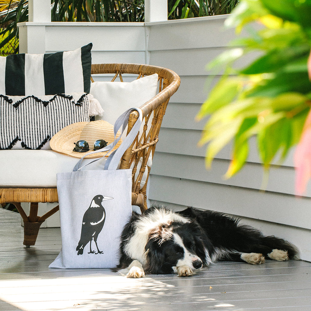 Australian Bird Magpie Tote Bag