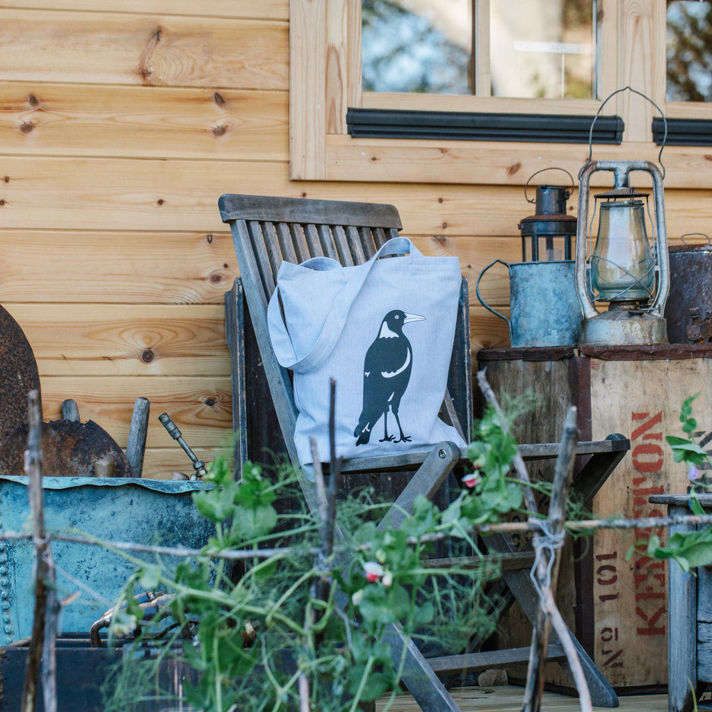 Magpie Tote Bag Australian Bird