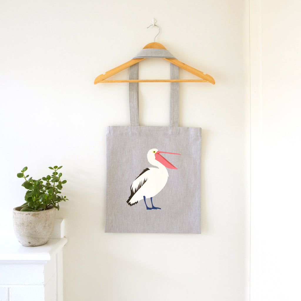 Pelican Tote Bag Australian Native Bird