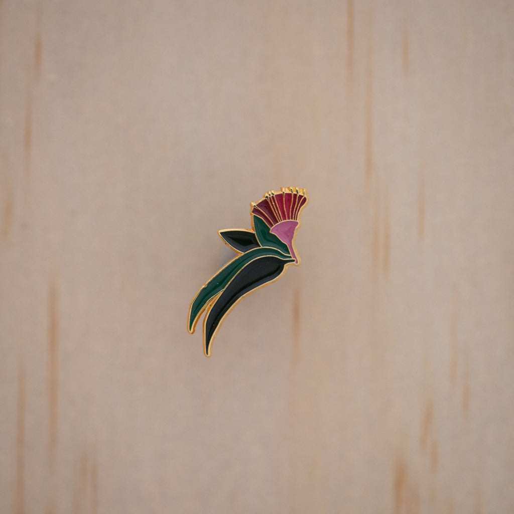 Flowering Gum Enamel Pin Australian Native Flora