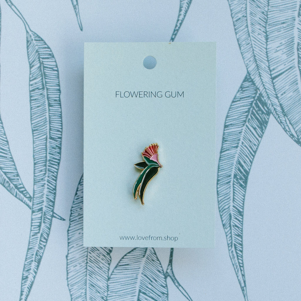 Flowering gum enamel pin