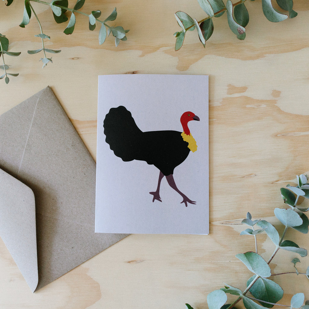 Greeting Card - Bush Turkey Australian Bird
