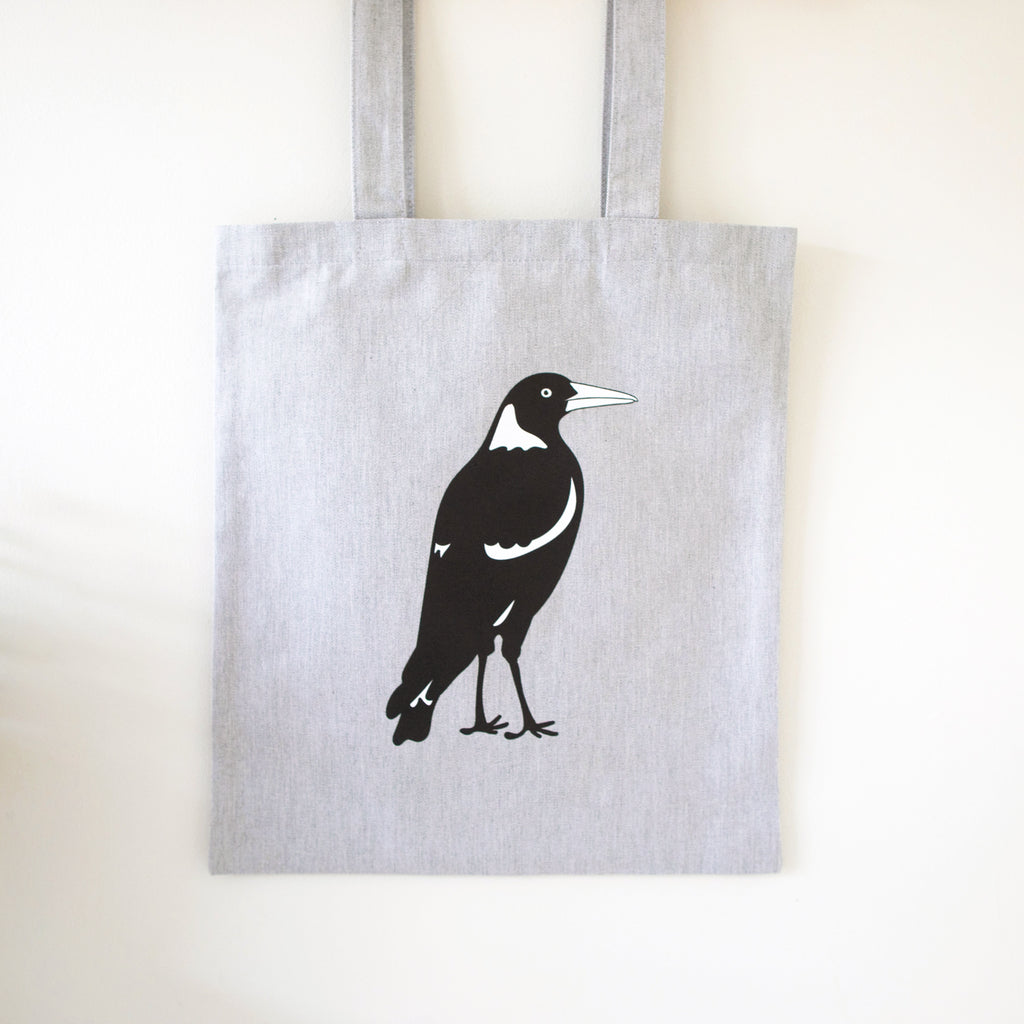 Magpie Tote Bag Australian Bird