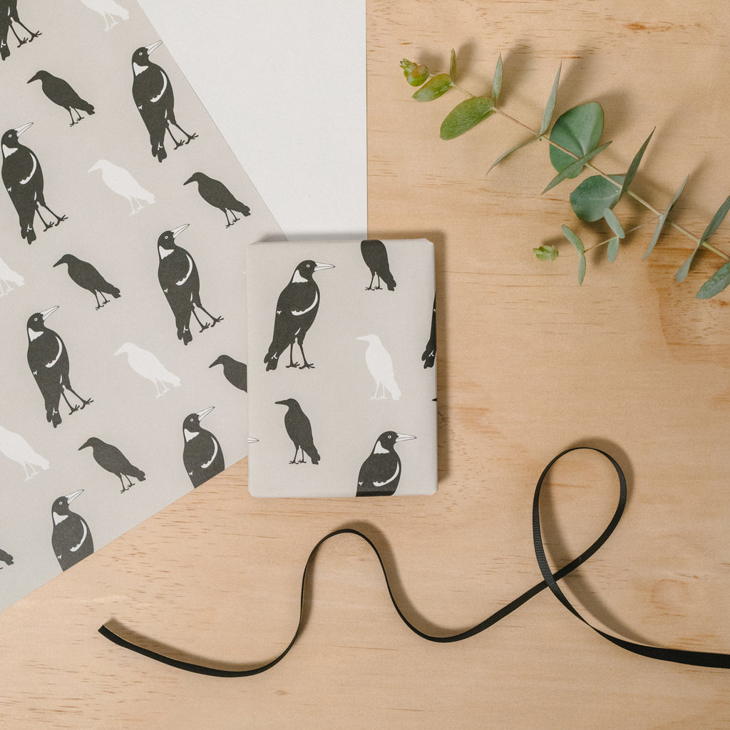 Gift Wrap - Magpie Wrapping Paper